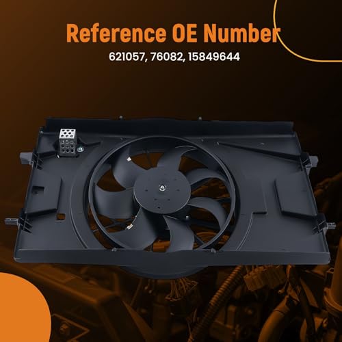 Image of maXpeedingrods Radiator Cooling Fan Assembly for Chevrolet Cobalt 2006-2008, for Pontiac G5 2007-2008, Pursuit 2006, for Saturn Ion 2006-2007, 621057 76082 15849644