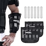 Wrist Weights 10lb Adjustable BeatBoost Arm Weights for Men Walking Pilates Exercise Workout Gym Aerobics