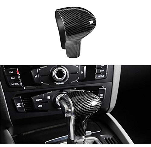 Auto-P Suitable For Audi Shift Knob Cover Shell Interior Modification (Abs Carbon Fiber Plaid) (B) #TOP1