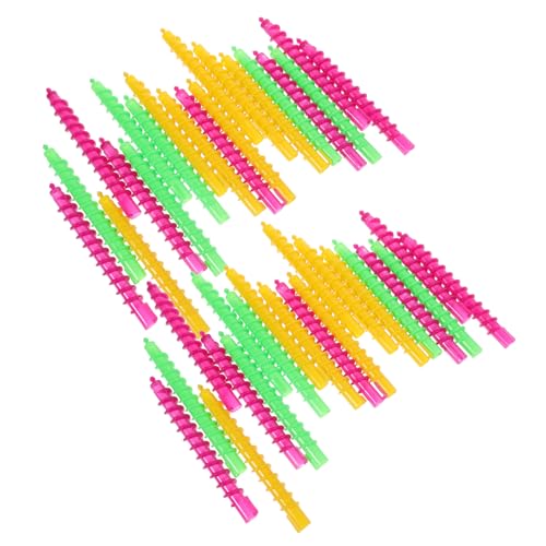 IWOWHERO Hair Perm Kit 100pcs Perm Rods Spiral Curlers Curling Rods for Thick Hair Salon Tools