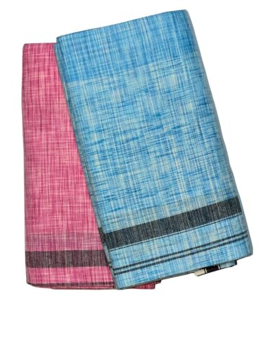 Image of Self Design Lungi & Dhoti for Men (Unstitched)| Lungi for Mens Cotton Blend | 2 Meter | Soft, Lightweight & Breathable Fabric | Ethnic Wear for Daily Use