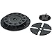 LMR 25Pack Adjustable Plastic Pedestal Paver,Floor Slate Support Floor Lift, Black