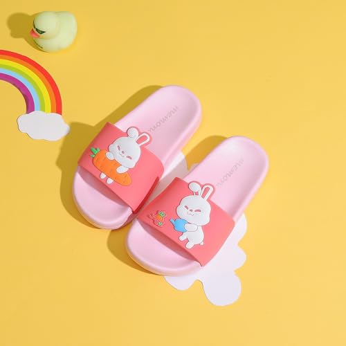 Image of MEMON Toddler Little Kids Dinosaur Beach /Pool /Shower Slides /Anti-Skid Home Bath Slippers /Cute Summer Outdoor Shoes for Girls and Boys