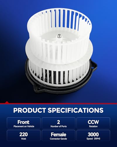 Image of KAX AC Blower Motor Compatible with Scion xA 2004-2006, Scion xB 2004-2006, Toyota Echo 2000-2005 - HVAC Heater Blower Motor Replaces# 700172,76950