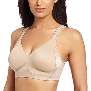 PLAYTEX Women’s 18 Hour Side & Back Smoothing Cooling Wireless T-Shirt Bra with 4-Way TruSUPPORT