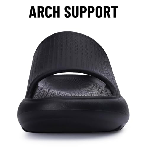 Image of Comwarm Cloud Slide Sandals for Women Men Ultra Comfort Recovery Slippers | Soft Summer Beach Shoes with Low Arch Support, Non-Slip Lightweight Pillow Slides