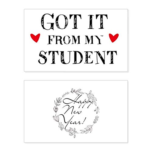 Tarjeta de Año Nuevo Got It From My Student Teacher, el regalo ideal para docentes