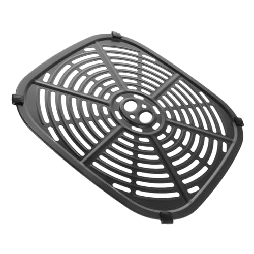 HOLIDYOYO Accesorios freidora reemplazo Lámina accesorios para freidora de aire rejilla para freidora de aire plato crujiente para freidora de aire Sartén antiadherente el plastico Black