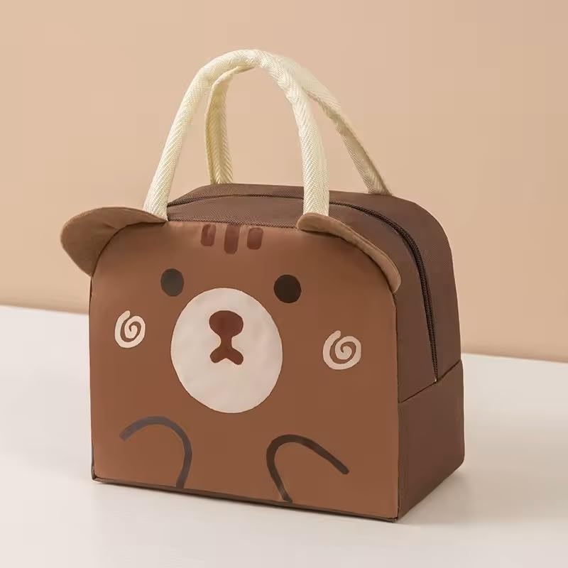 INSTABUYZ Hot & Cold Leak Proof Lunch Bag for Office School Kids Men & Women Storage Bag with Handle Tiffin Bag (Brown) (B0DGDL63SG) Amazon Price History, Amazon Price Tracker