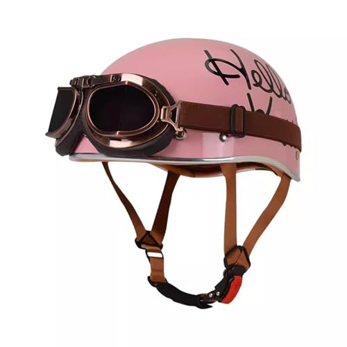 Casque ouvert vintage demi-coque avec lunettes XL - 2
