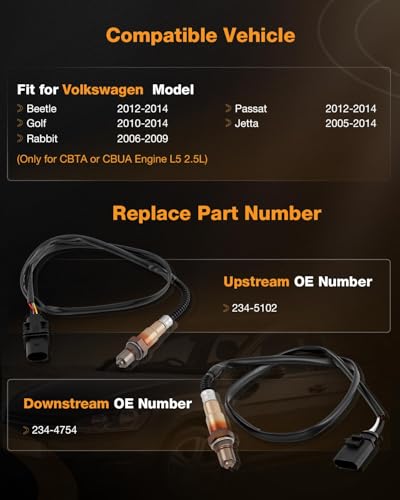 Sensor de Oxígeno Compatible Volkswagen 2012-2014 miniatura 2