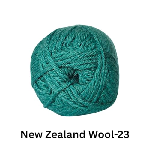 Image of VCR Jade Green Chunky Wool Yarn, 100 Grams, Hank, 196 Meters, 100% New Zealand Wool Knitting Yarn, Soft Crosia Thread Suitable for Baby Blankets & Booties Pack of 1