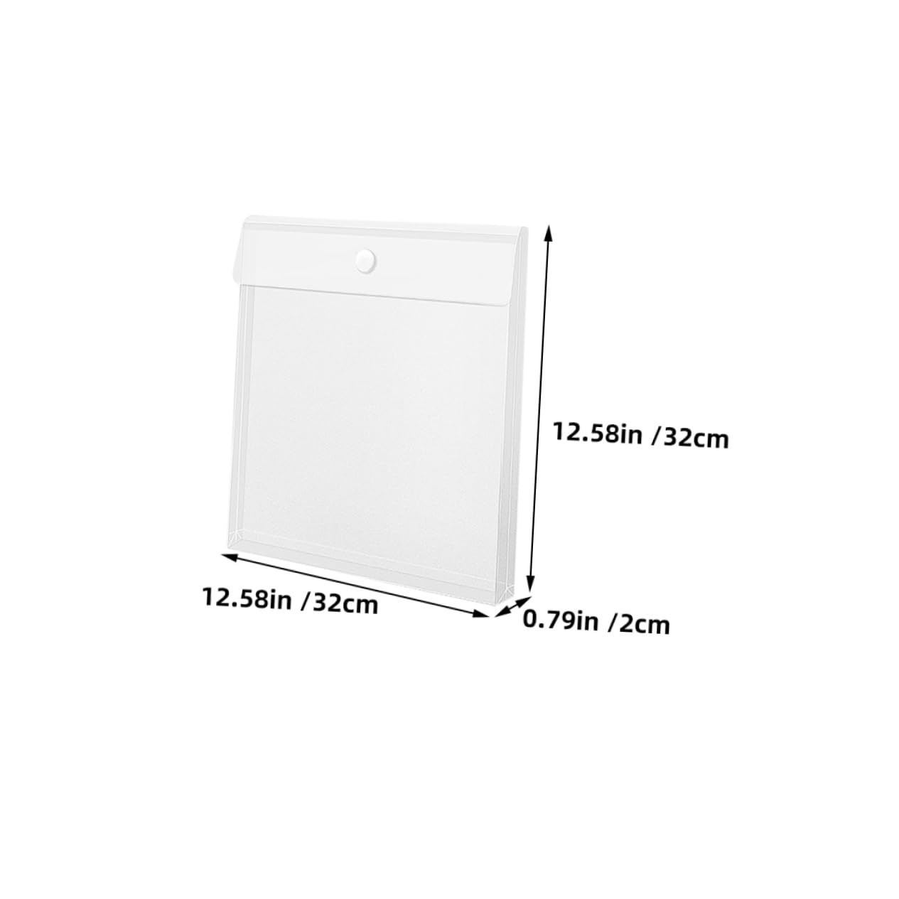 VILLCASE Convenient Paper Storage Bag 12pcs Plastic Envelopes for Documents Stamp Storage Craft Paper Organization