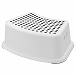 Sterun Plastic Child Step Stool with Anti-Slip Top, Non-Slip Toilet Step for Toddlers, Practical Toddler Step Stool (Grey)
