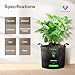 VIVOSUN 5-Pack 3 Gallon Plant Grow Bags Heavy Duty Thickened Nonwoven Fabric Pots with Handles