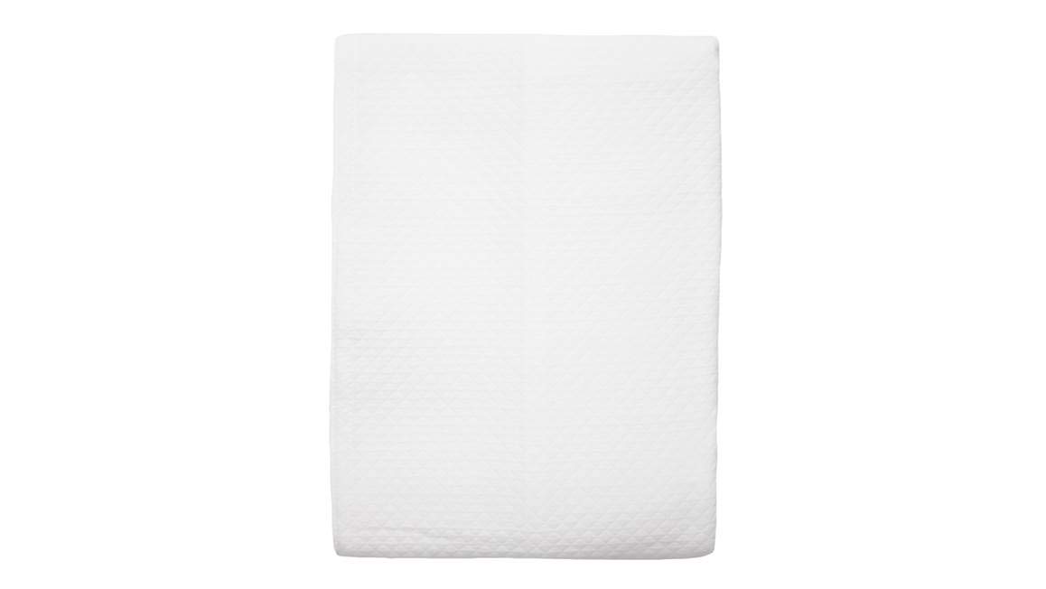 Couvre-lit en coton blanc 180x260 cm Snoozing Sunset grand plaid jeté de lit respirant