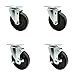 541CASTER Main Street Equipment Swivel Caster Set â€“ Compatible with Main Street Floor Fryers - Light Duty Replacement â€“ Includes 2 Swivel Casters & 2 Swivel Casters with Brakes - Service Caster Brand