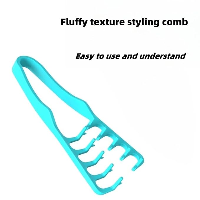Peine voluminoso de dientes anchos para cabello miniatura 2