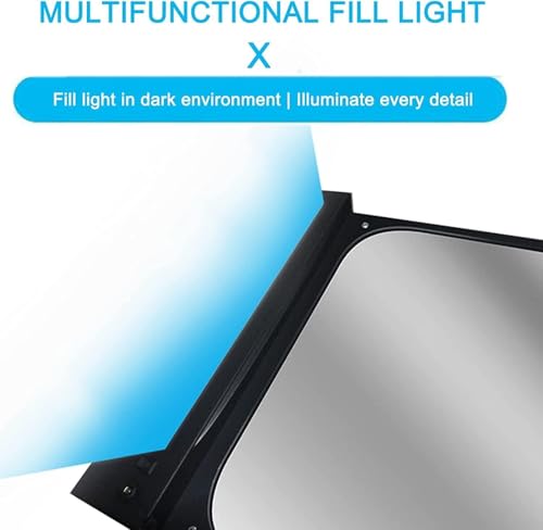Miroir d'inspection télescopique avec lumière LED, longueur réglable pour contrôle du véhicule et de la mécanique