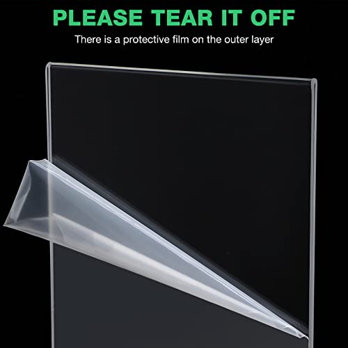 24 Pack Acrylic Clear Plastic Poster Menu Sign Holder Double Sided T Shape Table Top Display Stand Acrylic Frame For Wedding Home Office Restaurant Hotel(5 X 7 Inch) #TOP1