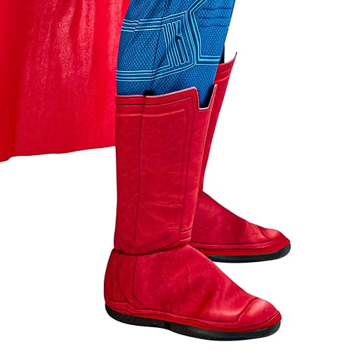 Rubies Mens Superman Deluxe Costume Jumpsuit With Shoe Covers and Cape4