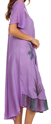 Sakkas Kai Palm Tree Caftan Tank Dress/Cover Up3