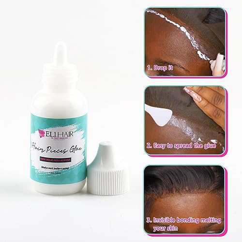 Invisible Wigs Bonding Glue 38ml Hair Replacement Adhesive Strong Hold for Lace Hair Pieces, Wigs and Toupee Hair Systems - Image 4