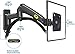 NB North Bayou Full Motion Monitor Wall Mount Bracket, TV Wall Mount with Swivel and Tilt, Monitor Articulating Arm for 24