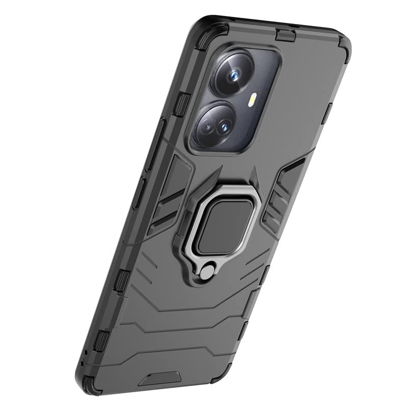 Image of SPAZY CASE Realme C55 / Realme narzo N55 Back Cover | Dual Layer Armor Defender Full Body Protective + PC Hybrid Kickstand Back Case for Realme C55 / Realme narzo N55