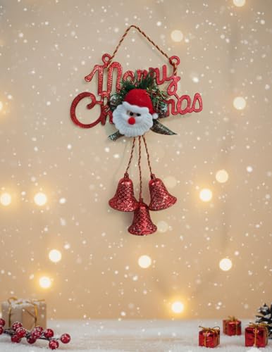 Image of Hanging Bell Decor Christmas Decoration | Items for Home & Office | Festive Hangings, Ornaments | PoPo Toys | Red