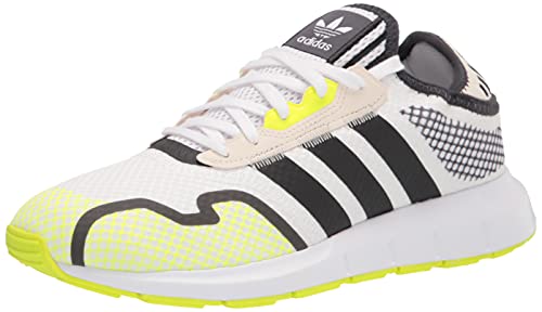 Image of Adidas Originals Mens Swift Run X White/Carbon/Solar Yellow 5