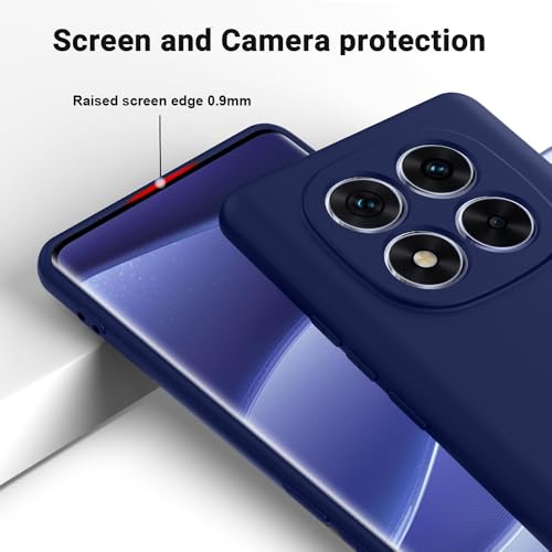 Image of Back Cover for Mi Redmi Note 14 Pro 5G / 14 Pro 4G | Full Camera Protection | Premium Liquid Silicon Case | Flexible Bumper Case for Mi Redmi Note 14 Pro 5G / 14 Pro 4G / Poco X7 5G(Dark Blue)