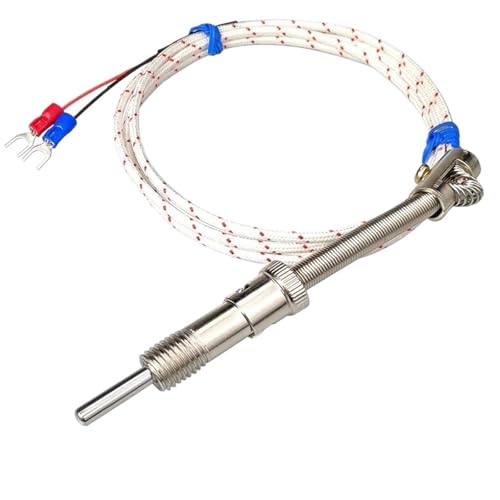 Termopar tipo K de 4M, sensor de temperatura con resorte de compresión M12