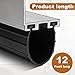 Garage Door Weather Stripping Bottom Rubber Seal Replacement for Wayne Dalton Garage Door Bottom Seal 154448 Fit for Wayne Dalton 8000 and 9000 Series Foam Core 12 Feet Wide Doors