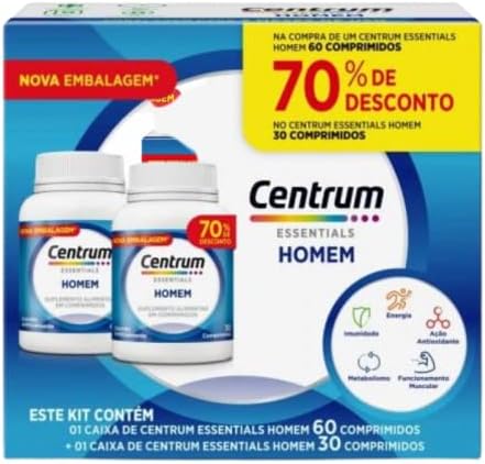 Kit Centrum Homem Suplemento Alimentar 60 +30Cpr