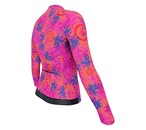 Camisa de Ciclismo Feminina Funny Márcio May Manga Longa Ibiza