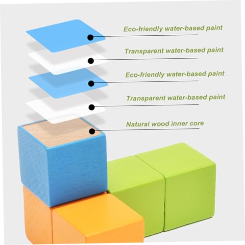 Formes 3D pour l'enseignement géométrique et la manipulation active avec 18 blocs en bois