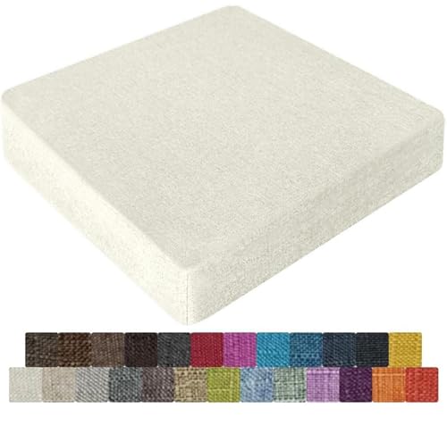 UWOBTN Galette de Chaise en Mousse Mémoire de Forme - 40x40, 45x45, 50x50cm - Coussin Déhoussable...