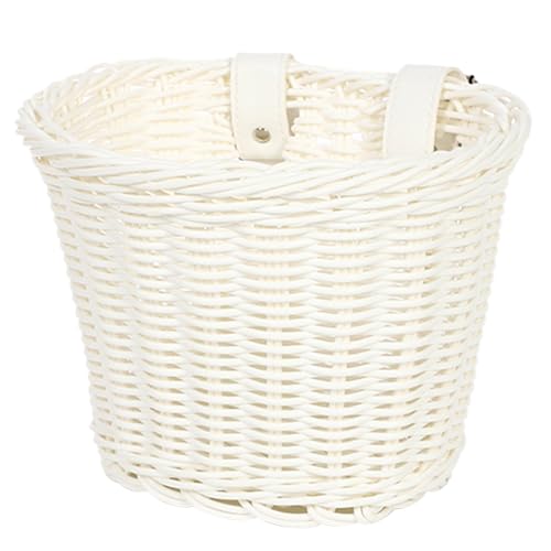 Waterproofs Wovens Bicycles Basket Detachable Wicker Front Handlebars Bikes Basket Childrens Bicycles Basket