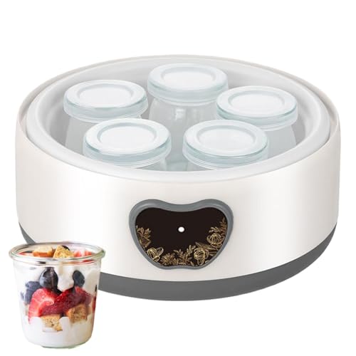 Machine de fabricant de yogourt, fabricant de yaourts avec contrôle de la température, Fabricant de yogourt automatique portable, Appareils à domicile multifonction, accessoires ménagers pour la cuisi