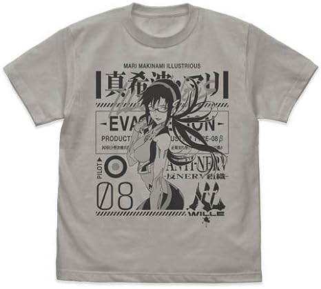 Amazon Co Jp Evangelion 真希波 マリ イラストリアス Tシャツ ライトグレー Xlサイズ 服 ファッション小物