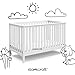 Storkcraft Hillcrest 4-in-1 Convertible Crib (White) - Converts to Daybed, Toddler Bed, and Full-Size Bed, Fits Standard Full-Size Crib Mattress, Adjustable Mattress Support Base