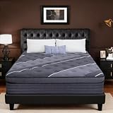 Queen Size Mattress 12 Inch, Hotel-Level Luxury Hybrid Queen Mattress in a Box, Cooling Gel Memory Foam & Upgraded Pocket Springs, Relieve Back & Waist Pain, Zoned Support, Medium Firm,365-Night Trial