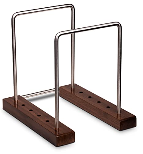 Optage Audio Mini Record Holder | 25-35 Vinyl Record Storage | Record Stand for Vinyl Storage, Record Display, Vinyl Record Holder for Albums, Vinyl Holder, LP Storage, Vinyl Display | Solid Walnut