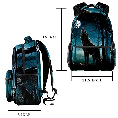 Sac à dos loup hurlant pour ordinateur portable et voyage urbain