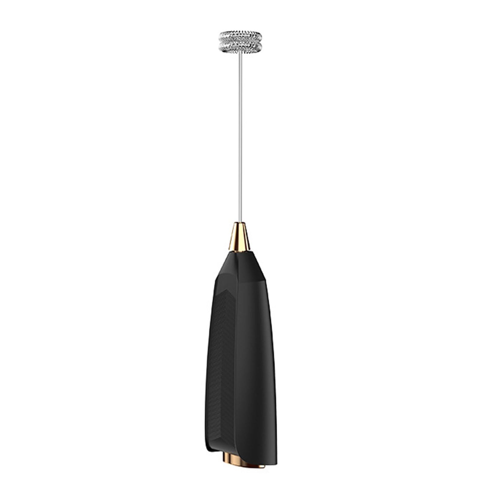 Jazuaiao Battery-Powered Milk Frother & Multiuse Whisk Tool Stainless Steel Detachable Heads for Baking, Eggs & Coffee Drinks Latte