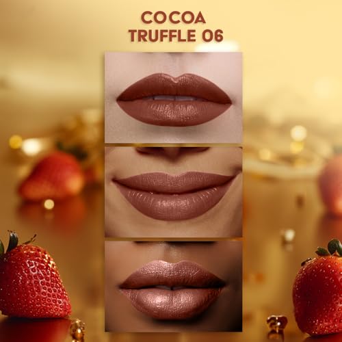 Image of FACES CANADA Comfy Matte Wow Liquid Lipstick - Cocoa Crush 07 (3.8ml) & Comfy Matte Velvet Touch Lipstick - Cocoa Truffle 06 (4.2g)| One Swipe Application | Highly Pigmented |Hydrating Lips | Smooth Application