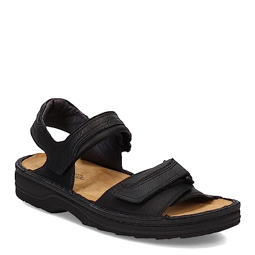NAOT Men's Lappland Soft Black Lthr Sandal 8 M US