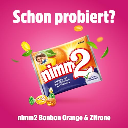 nimm2 Rote Früchte Bonbons – 1 x 429 g – Gefüllte Fruchtbonbons mit Johannisbeere- und Kirschgeschmack – Mit Fruchtsaft und Vitaminen