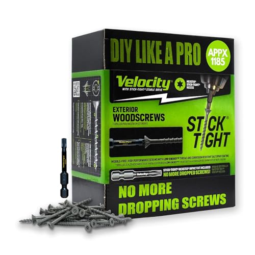Vis à bois de clôture Velocity pour installer une palissade de jardin solide